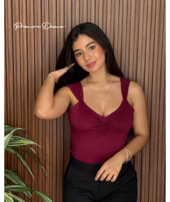 BODY VINOTINTO FRUNCIDO