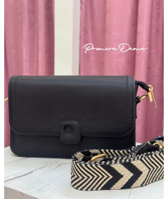 BOLSO NEGRO BOTON NEGRO
