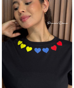 COLOMBIA CORAZONES CUELLO NEGRA