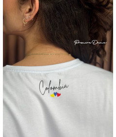 COLOMBIA CORAZONES CUELLO BLANCA