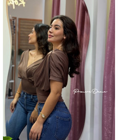 BLUSA ARACHI MARRON