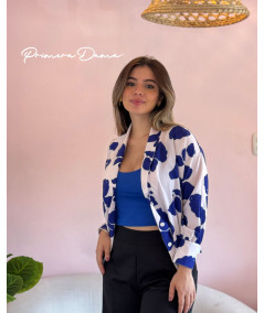 BLUSA POSTANO BLANCO/AZUL
