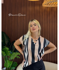 BLUSA IRRUYA NEGRO/BEIGE
