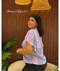 BLUSA LAMPA CELESTE
