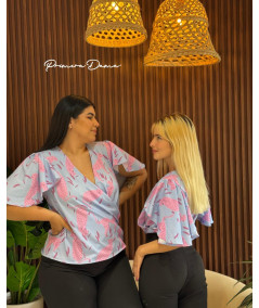 BLUSA LAMPA CELESTE