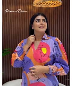 BLUSA RIBE MORADOS