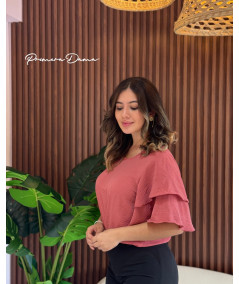 BLUSA BUCAREST TERRCOTA
