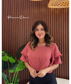 BLUSA BUCAREST TERRCOTA