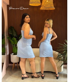VESTIDO VICTORIA CELESTE