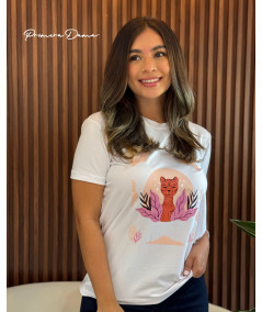 CAMISETA BLANCA TIGRE
