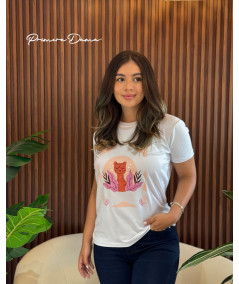 CAMISETA BLANCA TIGRE
