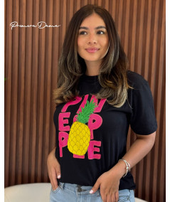 CAMISETA NEGRA PIÑA