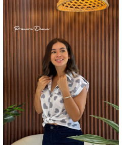 BLUSA DANLI CORAZONES GRISES