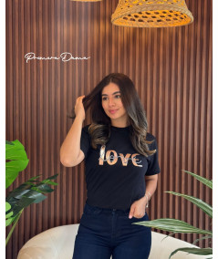 CAMISETA LOVE NEGRA