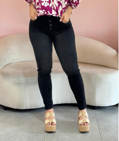 JEAN NEGRO BOTA TUBO