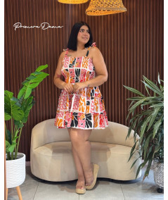 VESTIDO NAPOLES FLORES CREMA