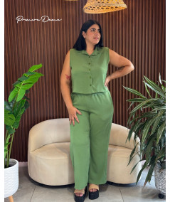 BLUSA VERACRUZ VERDE PISTACHO