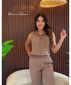 BLUSA VERACRUZ MOCCA