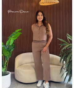 BLUSA VERACRUZ MOCCA