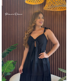 VESTIDO PEKIN NEGRO