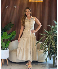 VESTIDO TORONTO BEIGE