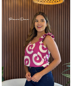 BLUSA GRUTAS MAGENTA