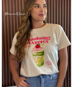 CAMISETA BEIGE MATCHA