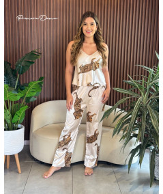 PIJAMA ORO ROSA TIGRES