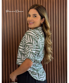 CAMISERA BOSTON VERDE HOJAS