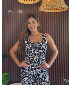 ENTERIZO BILBAO NEGRO FLORES